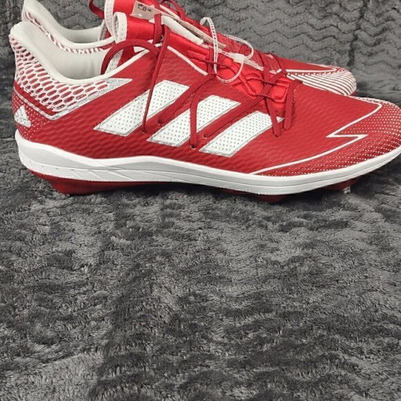 Adidas Adizero Afterburner 7 EG7613 Red Metal Baseball Cleats Men's Size 15 NWT - Picture 6 of 6